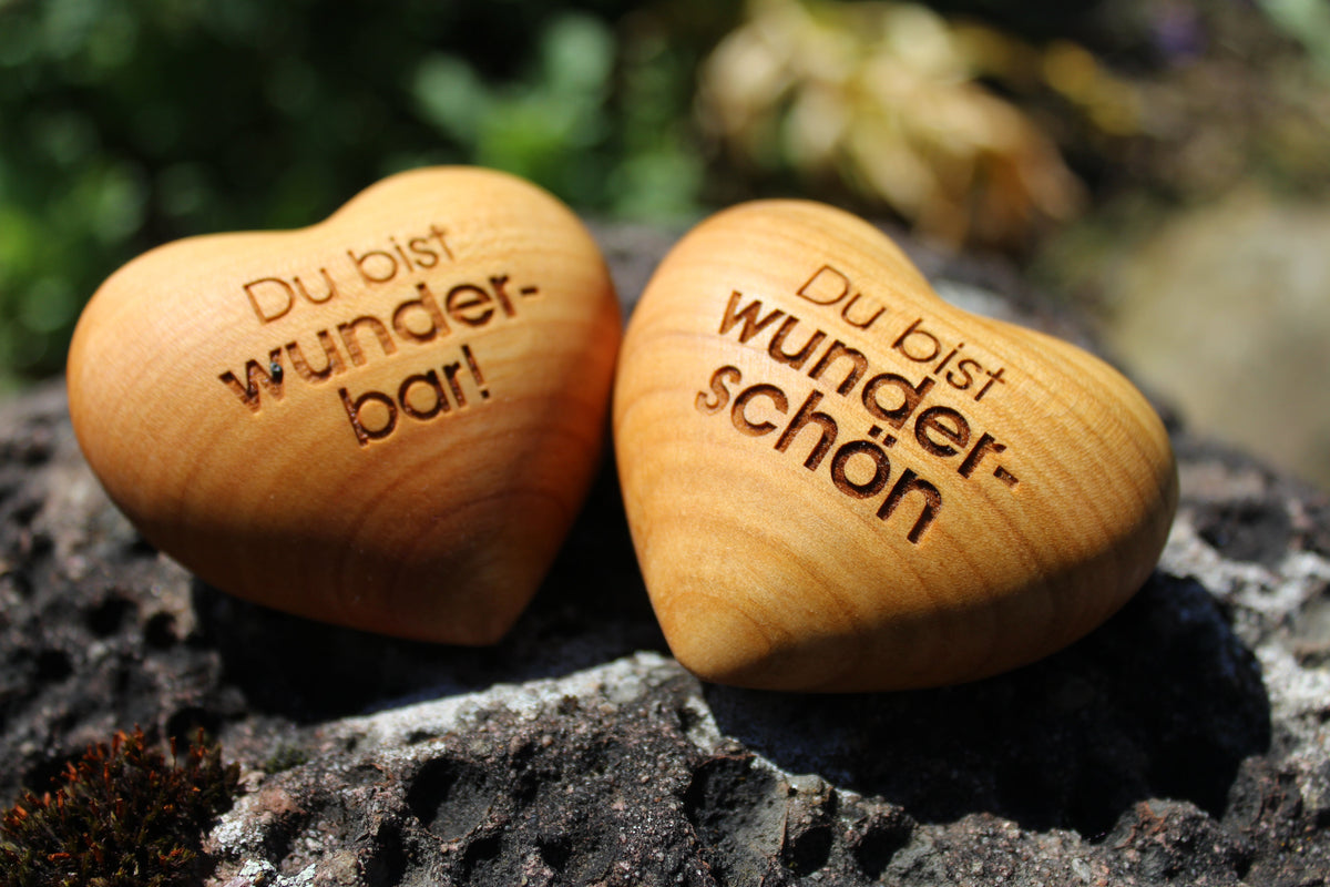 Cuore di legno Sei bellissima - Regalo significativo e ispiratore
