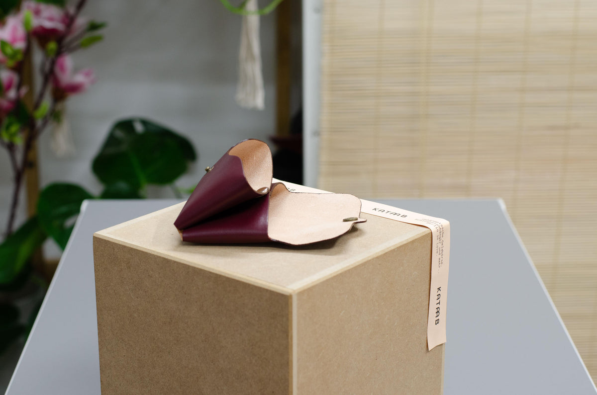 Portefeuille femme - Petit porte-monnaie minimaliste pour femme - Cadeau unique - Portefeuille fin - Couleur : Rouge bordeaux