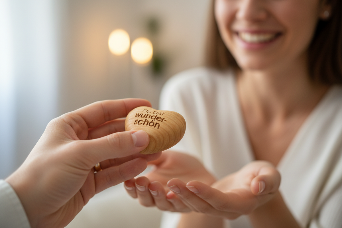 Cuore di legno Sei bellissima - Regalo significativo e ispiratore