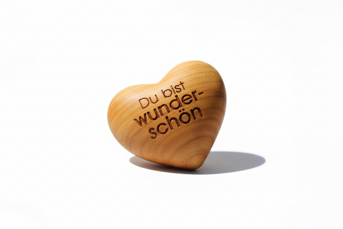 Cuore di legno Sei bellissima - Regalo significativo e ispiratore